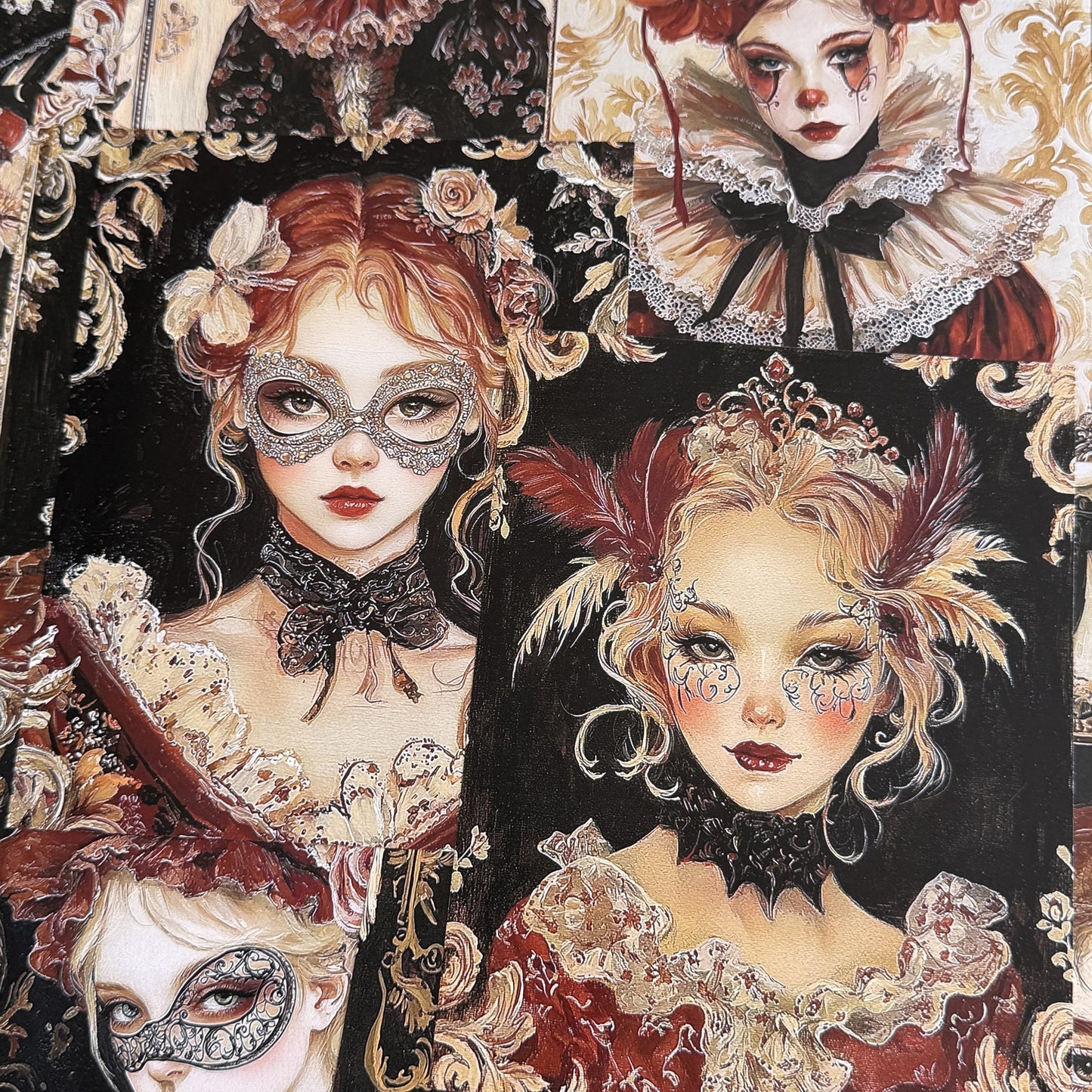 Masquerade Ball Scrapbook Paper