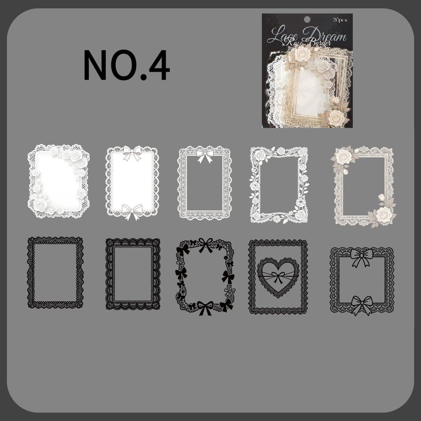 Lace Theme Sticker Pack