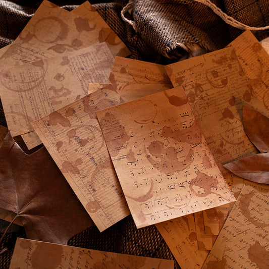 Vintage Coffee Stain Junk Journal Kit