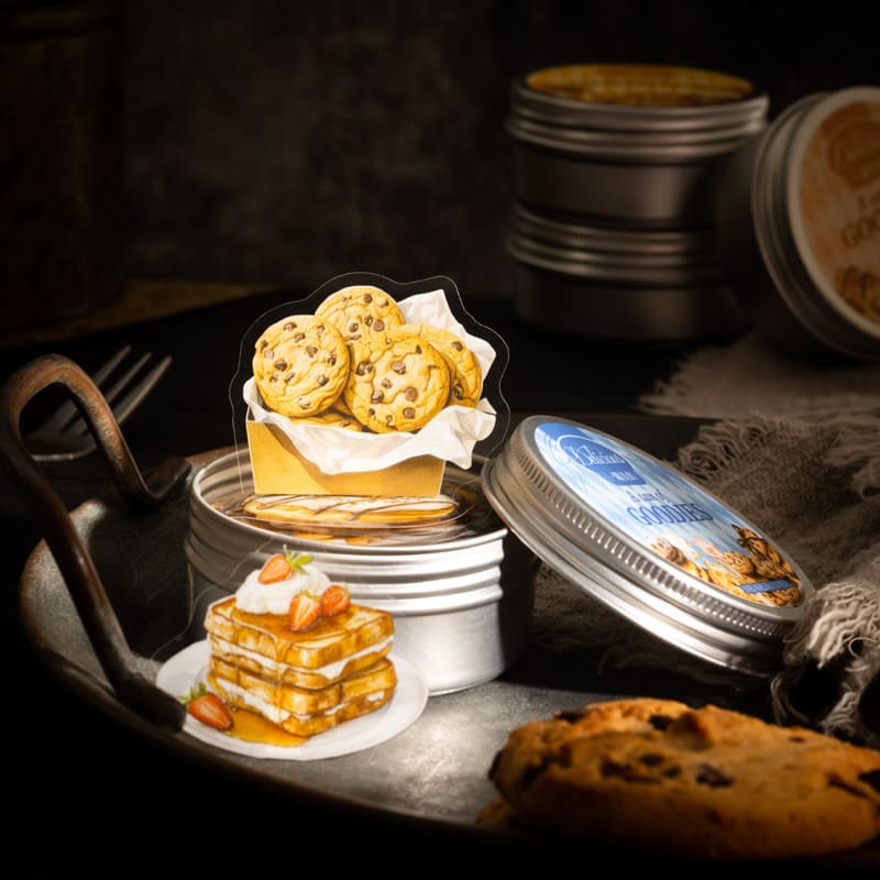 A jar of food Stickers-100PCS