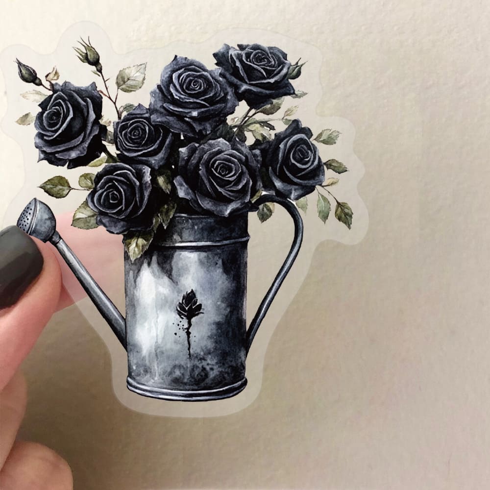 50PCS Dark Rose Sticker