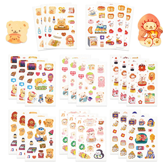 8PCS Bear Life Sticker Pack