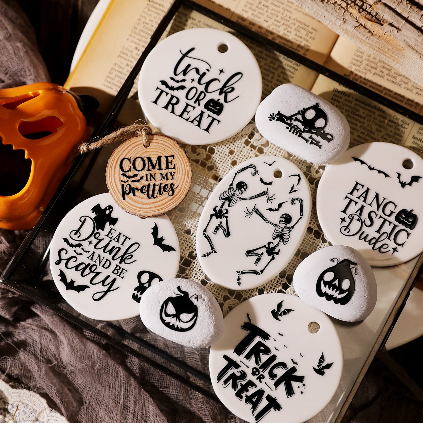 Black Halloween Transfer Sticker