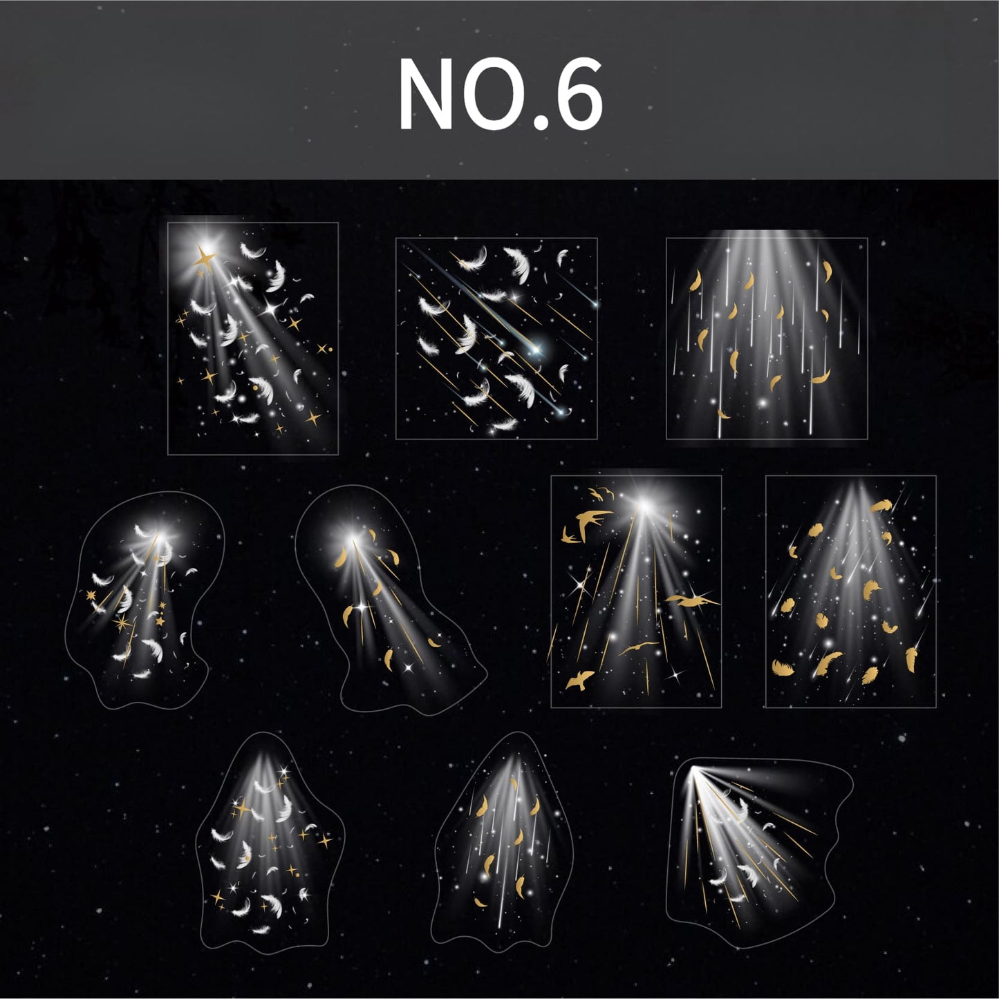 Beam of Light Theme Stickers