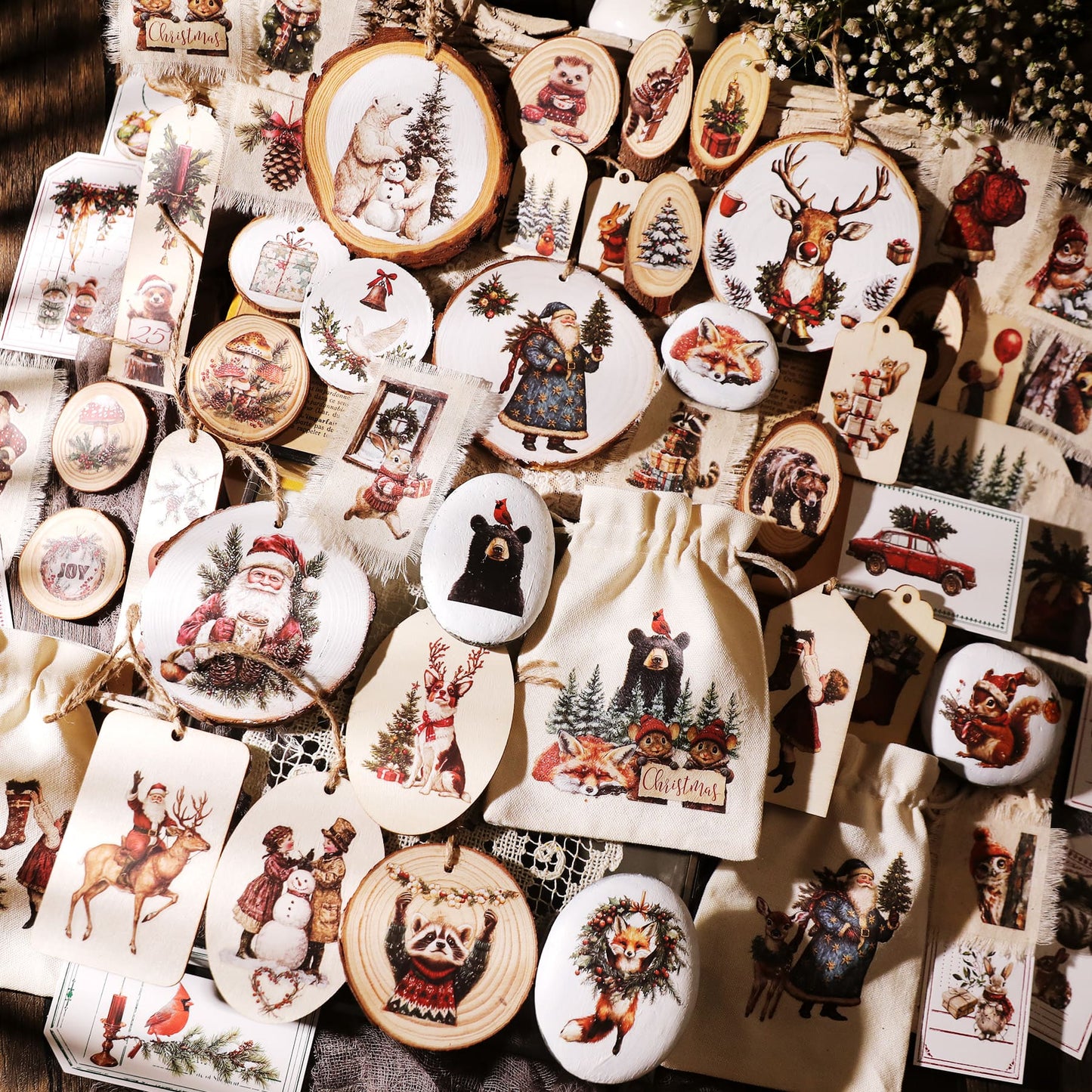3PCS Christmas Transfer Stickers