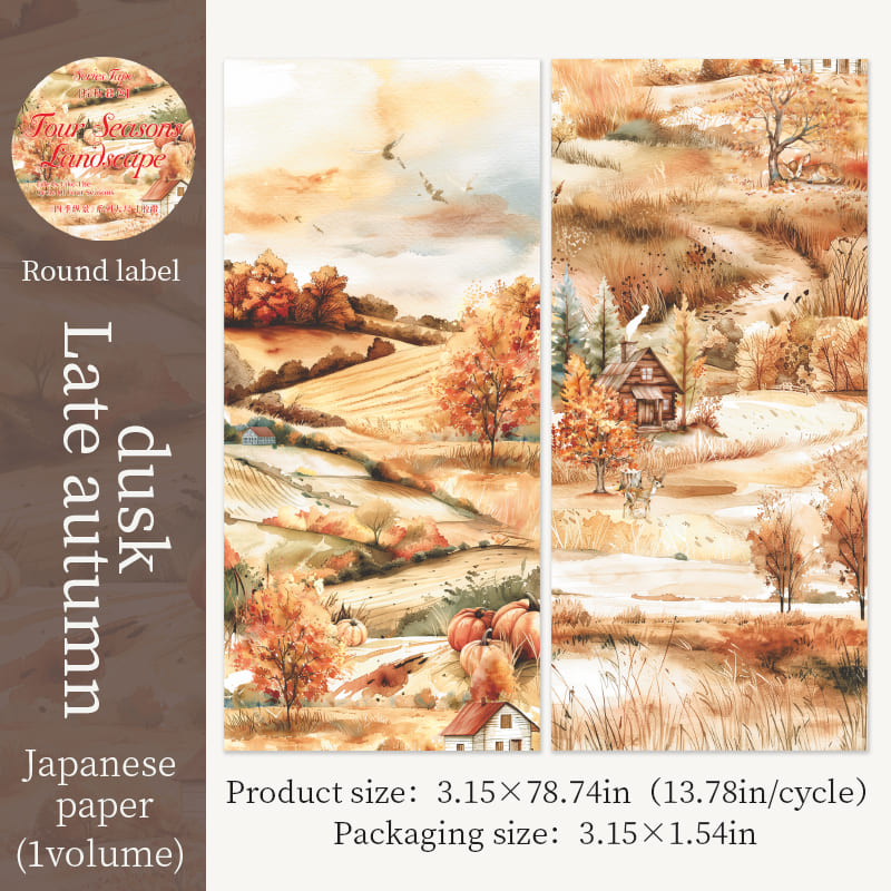 Four Seasons Series Large Washi Tape
