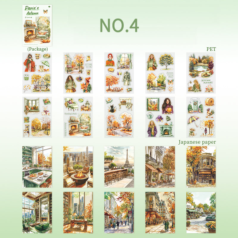 Autumn in Paris Sticker Book