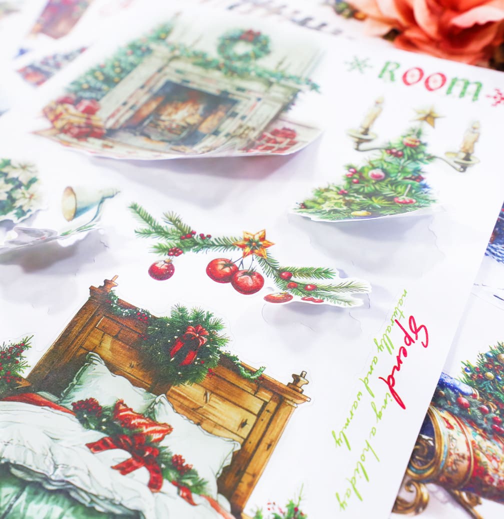 Christmas-Themed Sticker Book
