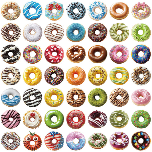 50PCS Donuts Stickers