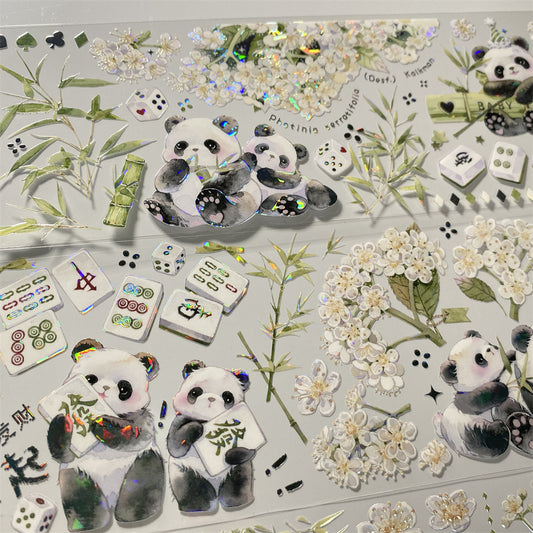 7.5cm*100cm Panda One Cycle PET Tape