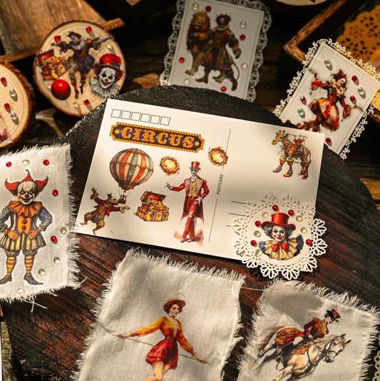 Retro Circus Transfer Sticker-2