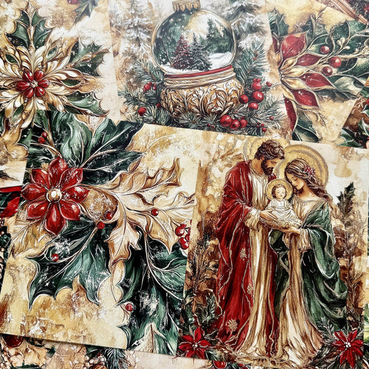 Christmas Series Scrapbook Paper