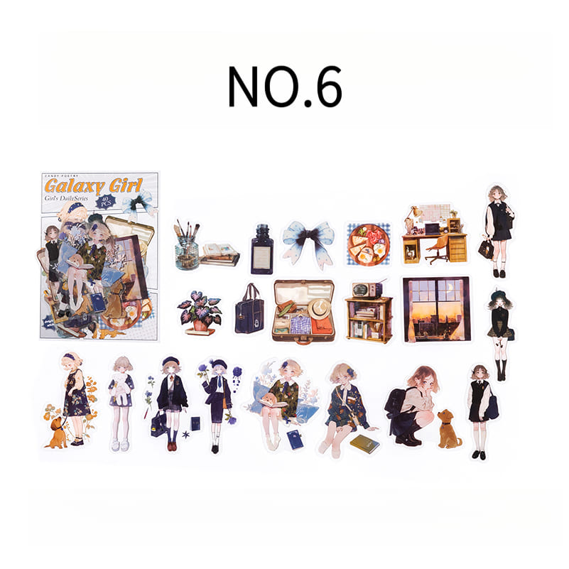 Daily Life for Girls Sticker Series