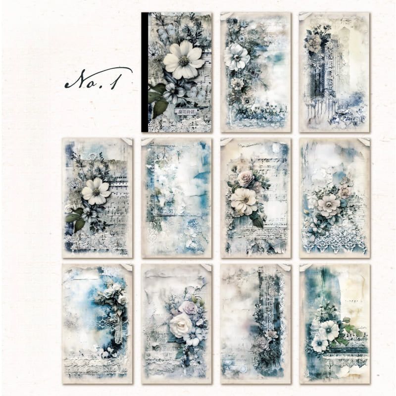 Flower Series Scrapbook Paper