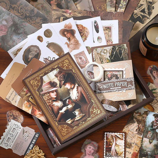 140PCS Classical Court Scrapbook Box