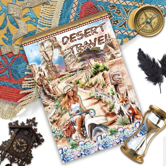 Desert Travel Sticker Book