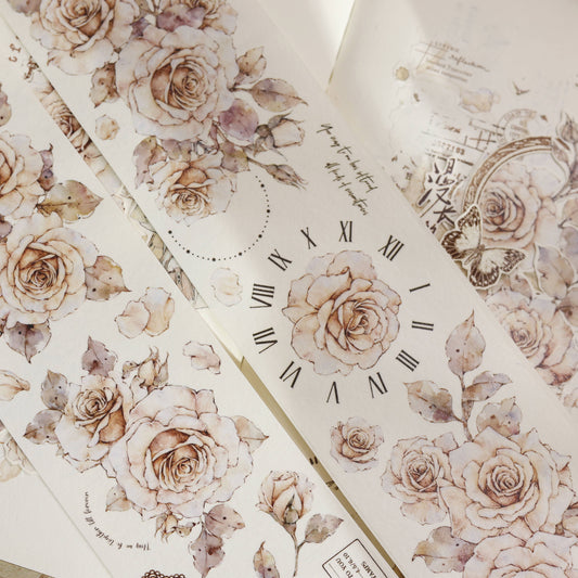 5.5CM*120CM Rose Washi/PET Tape