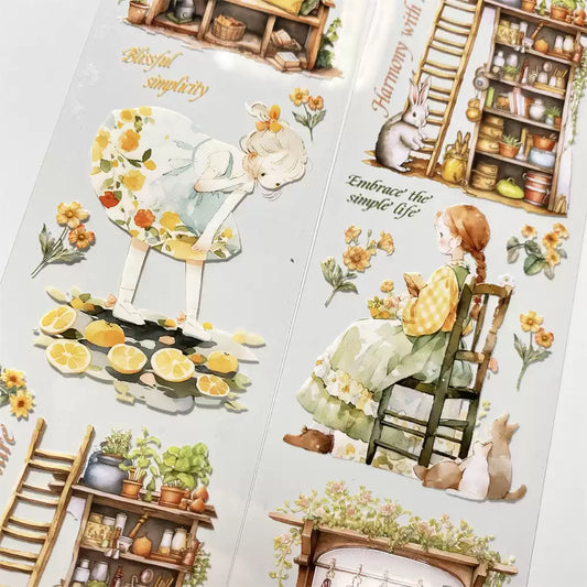 5.5cm*100cm Little Girl Series PET Tape