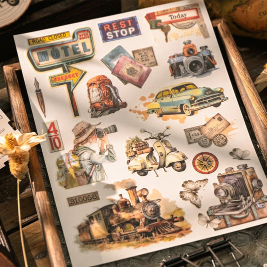 Travel Series Transfer Stickers