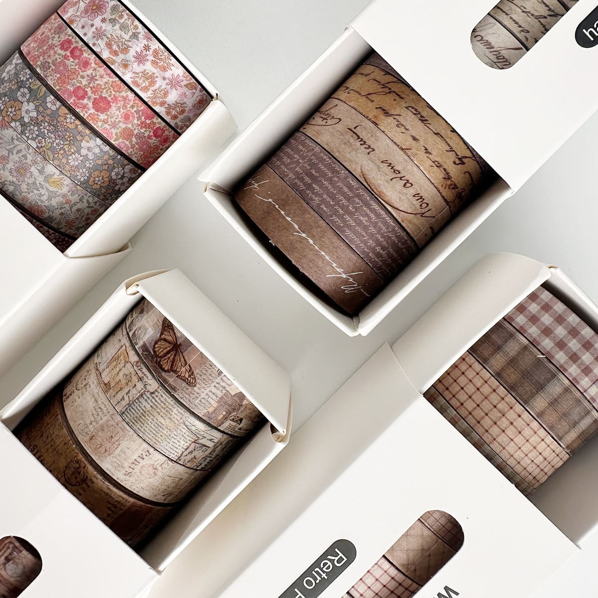 8 Rolls of Vintage Washi Tape