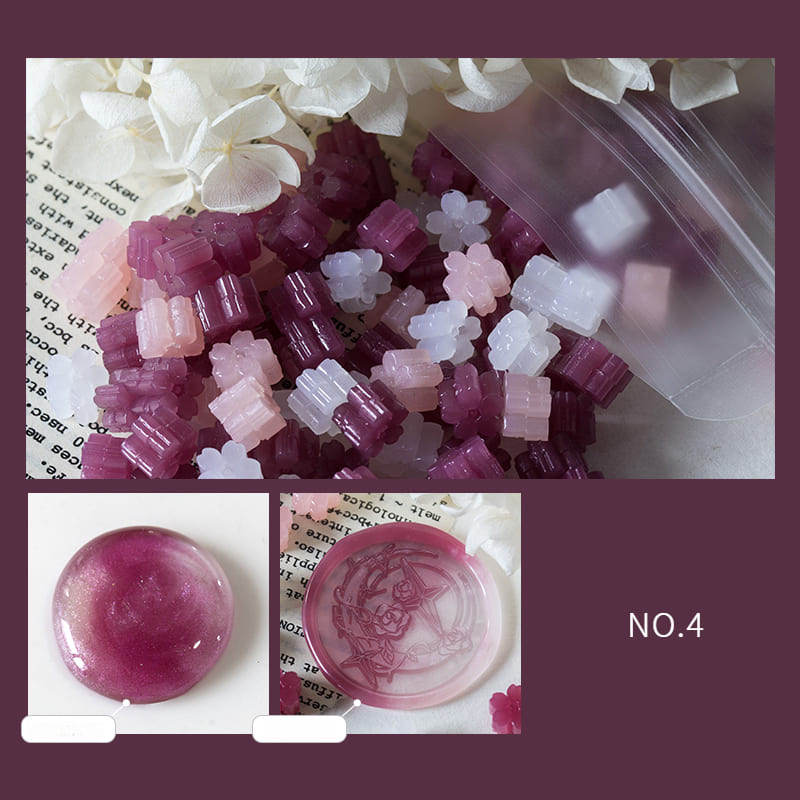 Mixed Color Translucent Series Wax Seal Beads Set