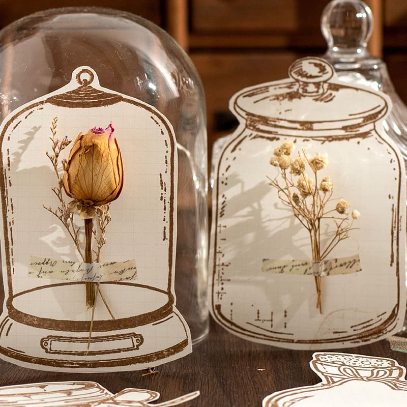 World In A Bottle Wooden Stamp