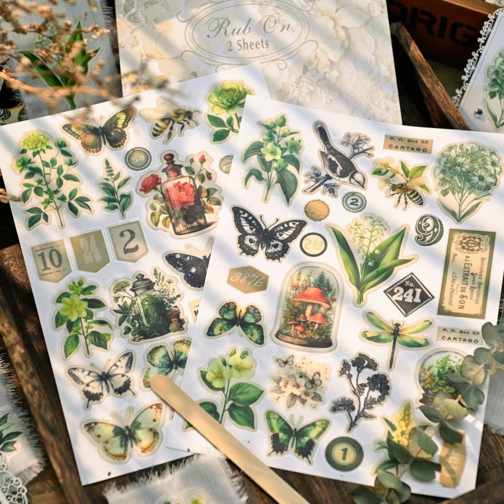 Plant Series Transfer Stickers
