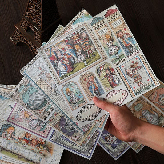 Alice in Wonderland Material Paper