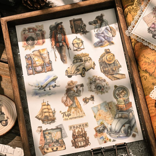 Travel Series Transfer Stickers