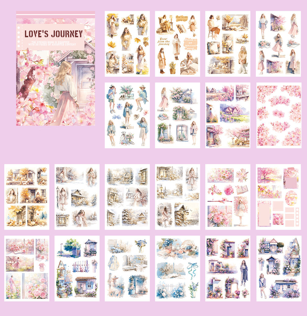 LOVE'S JOURNEY Sticker Book