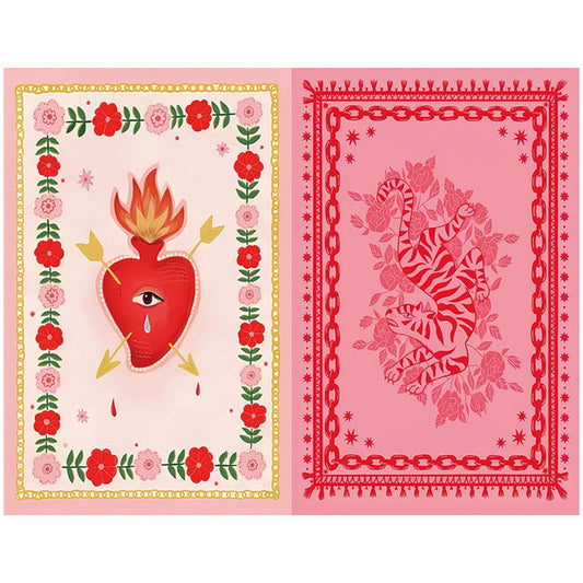 12PCS Vintage Illustration Scrapbook Paper