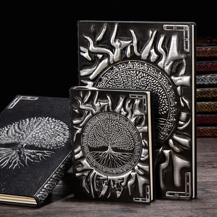 Tree of Life Embossed Vintage Notebook