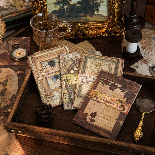 Vintage Wooden Frame Collage Scrapbook Paper