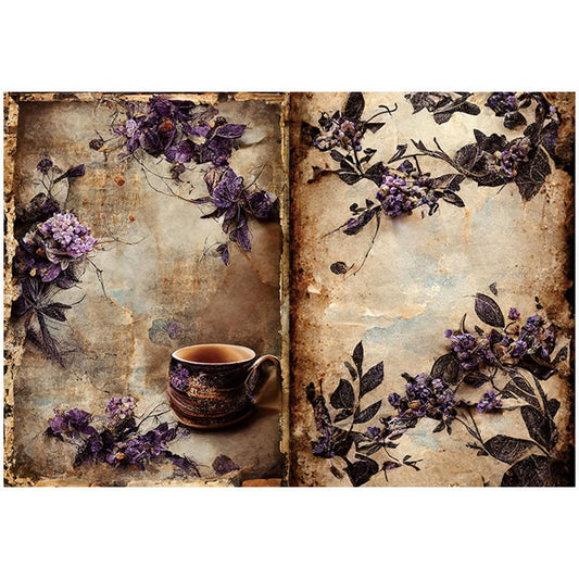 10PCS Purple Magic Scrapbook Paper