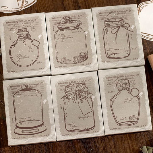 World In A Bottle Wooden Stamp