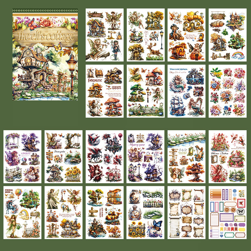 Elf Cottage Sticker Book