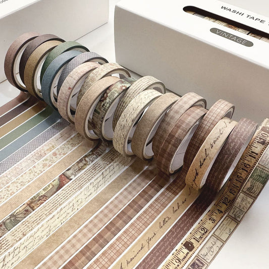 8 Rolls of Vintage Washi Tape