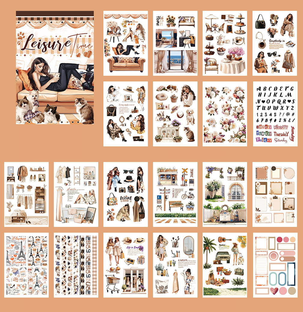 Relaxing Moments Series Sticker Book