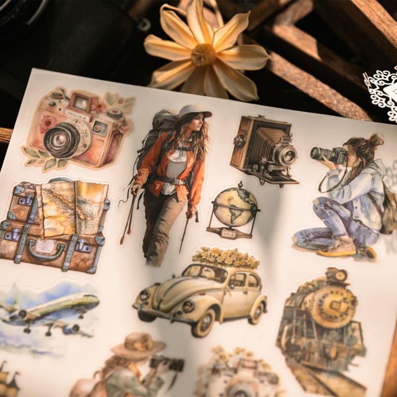 Travel Series Transfer Stickers