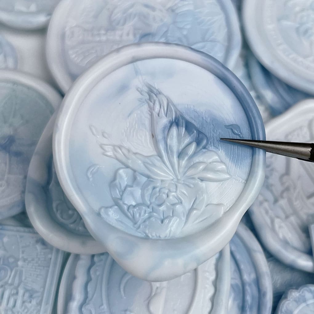Blue Series Wax Seal Stickers