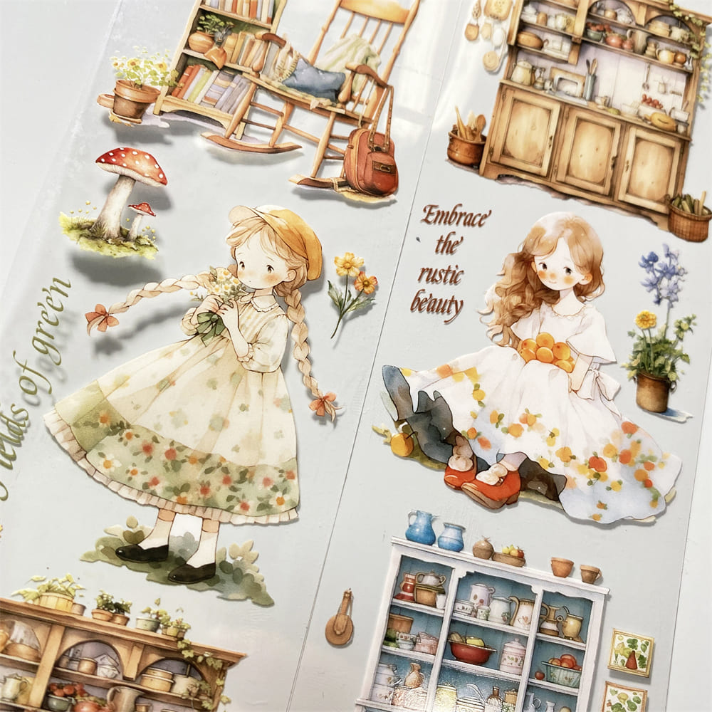 5.5cm*100cm Little Girl Series PET Tape