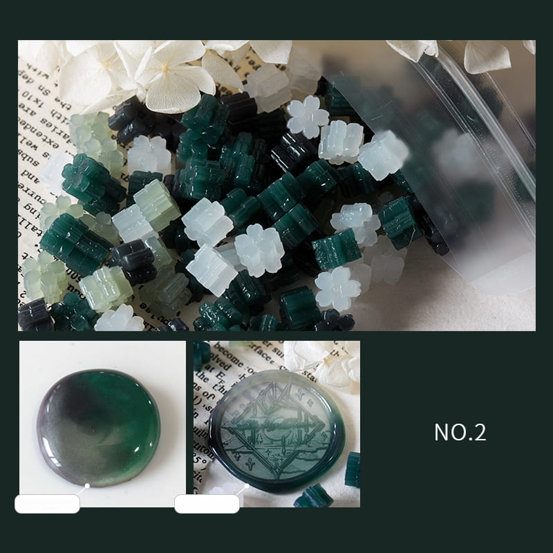 Mixed Color Translucent Series Wax Seal Beads Set