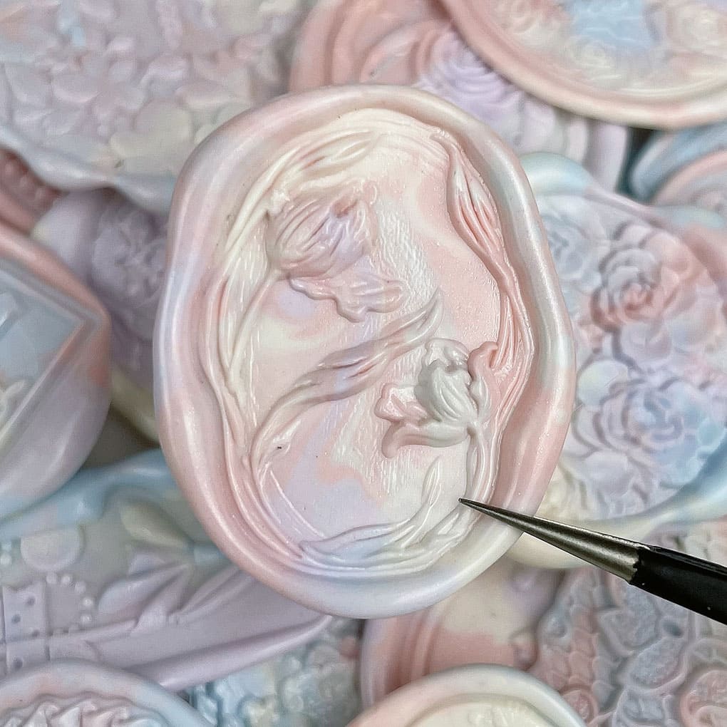 Macaron Mixed Color Wax Seal Stickers