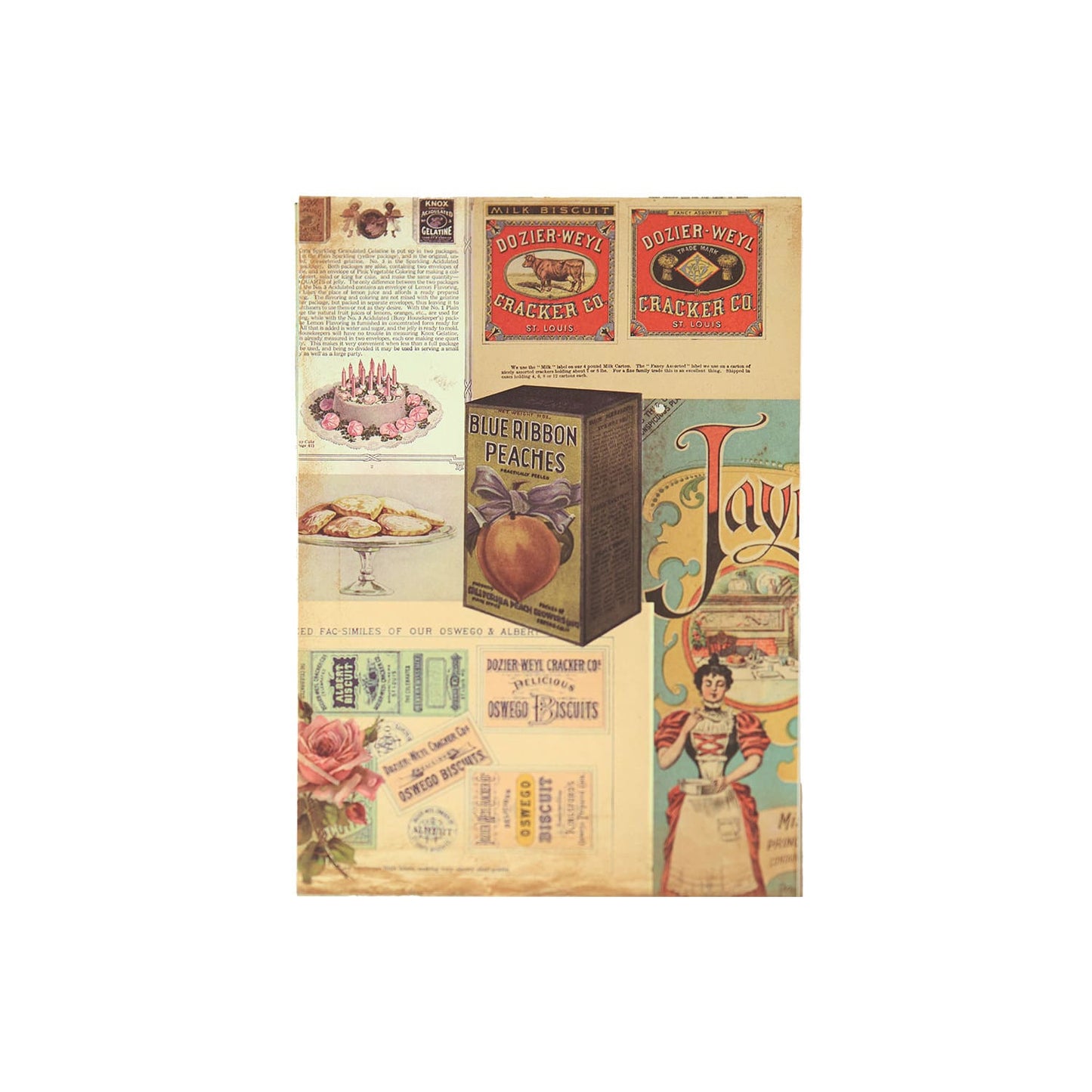 30PCS Retro Dream Series Scrapbook Paper