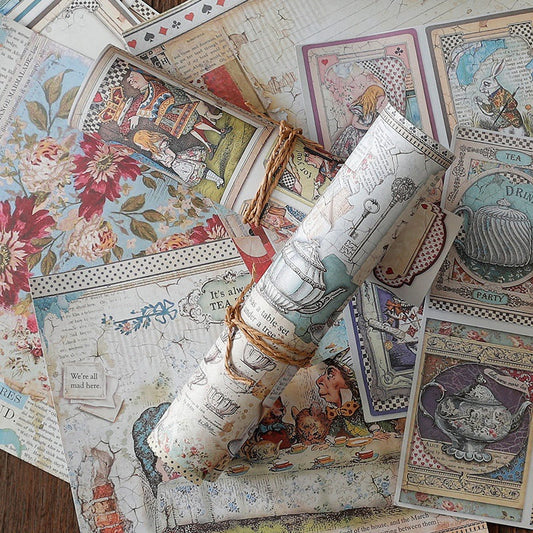 Alice in Wonderland Material Paper