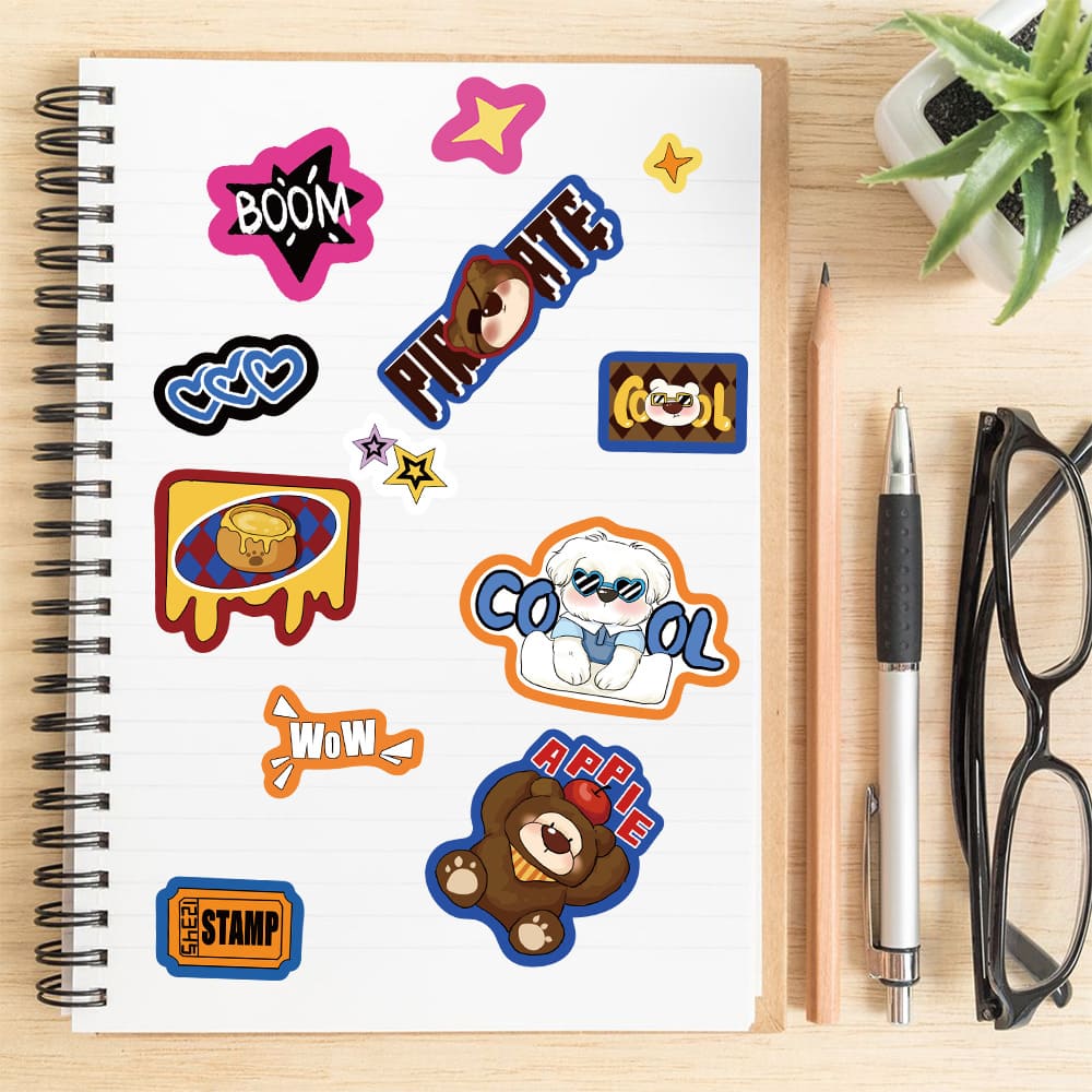 8PCS Cute Pet Stickers
