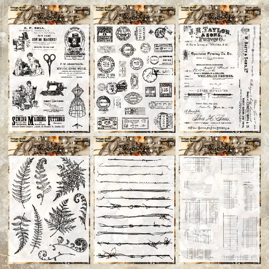 Vintage Background Basic Clear Stamp