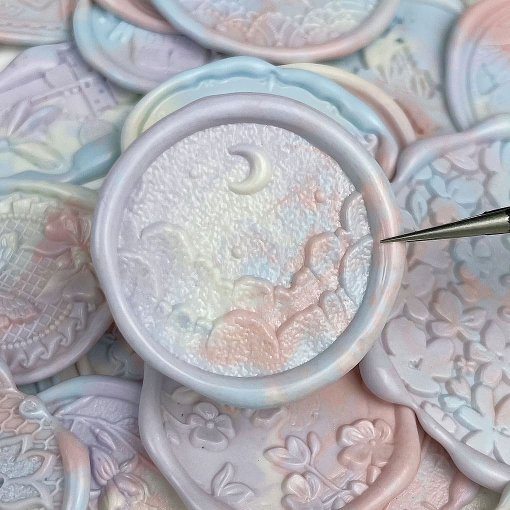 Macaron Mixed Color Wax Seal Stickers