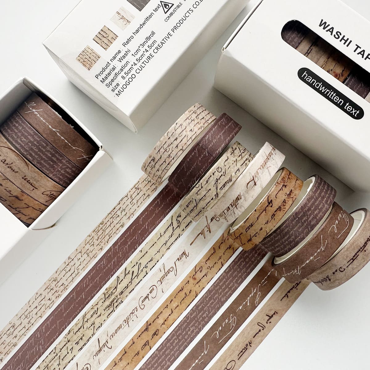8 Rolls of Vintage Washi Tape