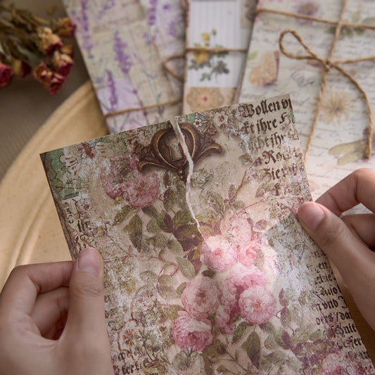 30PCS Retro Dream Series Scrapbook Paper